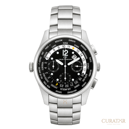 Girard-Perregaux WW.TC World Time Chronograph Black Dial
