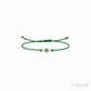 Anil Arjandas Jewels: Mini Evil Eye Diamond & Emerald Gold Macramé Bracelet