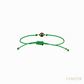 Anil Arjandas Jewels: Mini Evil Eye Diamond & Emerald Gold Macramé Bracelet