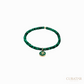 Anil Arjandas Jewels: Disc Malachite & Gold Om Charm Stretch Bracelet