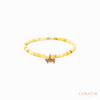 Anil Arjandas Jewels: Yellow Opal & Diamond Insignia Charm Stretch Bracelet