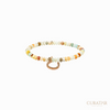 Anil Arjandas Jewels: Multi-Stone Energy & Diamond Pavé Horseshoe Charm Stretch Bracelet