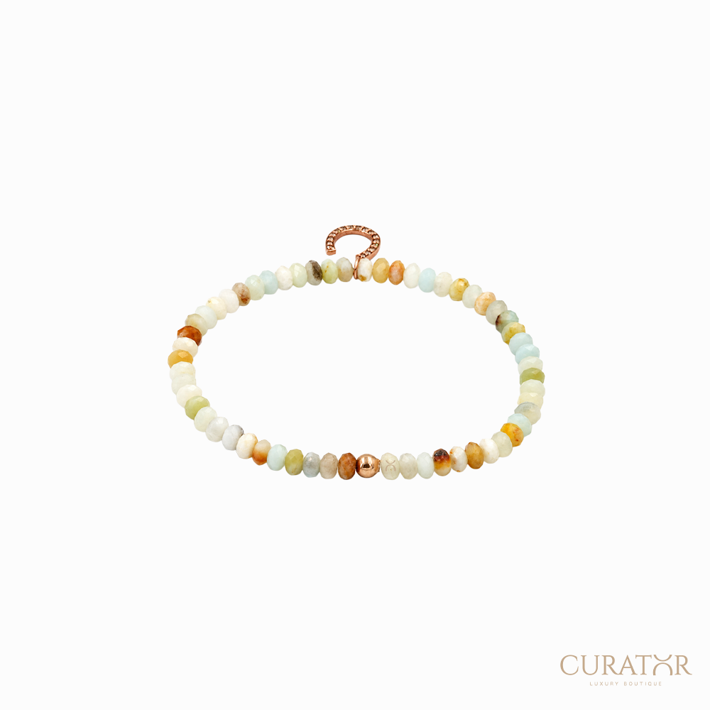 Anil Arjandas Jewels: Multi-Stone & Diamond Horseshoe Medium Charm Stretch Bracelet