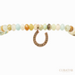 Anil Arjandas Jewels: Multi-Stone & Diamond Horseshoe Medium Charm Stretch Bracelet