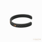 Anil Arjandas Jewels: Engraved Oxidized Silver & 18K Rose Gold Evil Eye Cuff