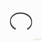 Anil Arjandas Jewels: Engraved Oxidized Silver & 18K Rose Gold Evil Eye Cuff