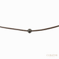 Anil Arjandas Jewels: Black Diamond Mini Ball Brown Cord Adjustable Drawstring Bracelet