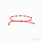 Anil Arjandas Jewels: 15 White Gold Macrame Red Cord Bracelet