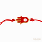 Anil Arjandas Jewels: Gold & Enamel Hamsa Red Cord Bracelet