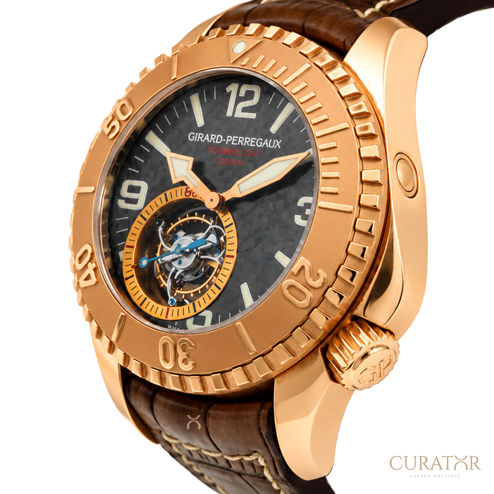 Girard-Perregaux Sea Hawk Pro 1000M Tourbillon 18K Rose Gold Watch
