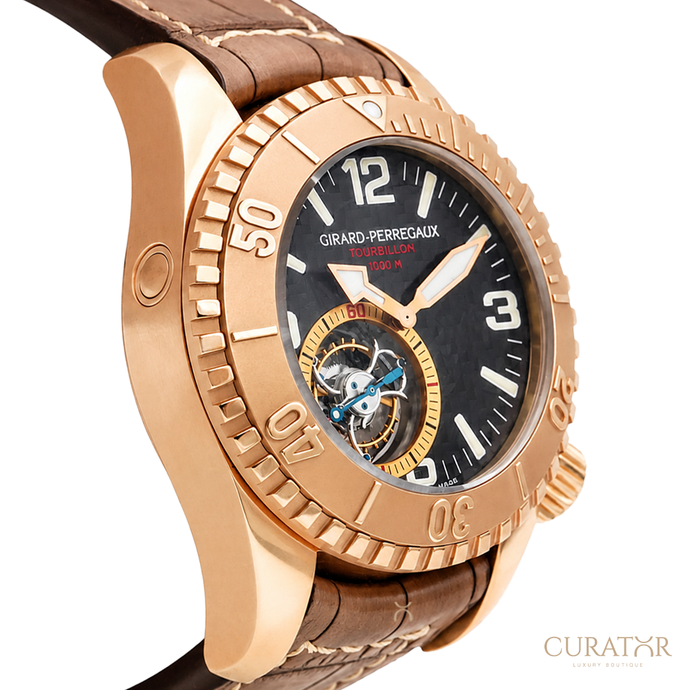 Girard-Perregaux Sea Hawk Pro 1000M Tourbillon 18K Rose Gold Watch
