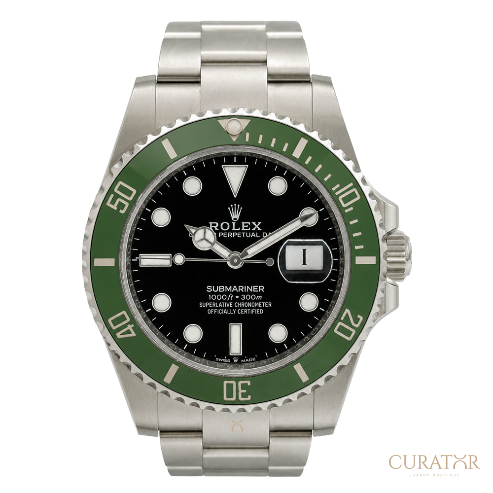 Rolex Submariner Date 41mm Oystersteel Green Cerachrom Bezel