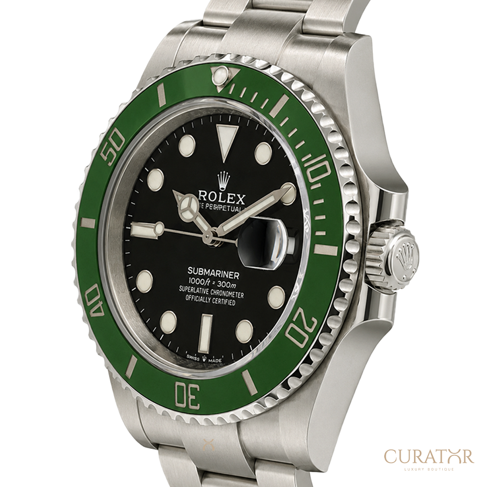 Rolex Submariner Date 41mm Oystersteel Green Cerachrom Bezel