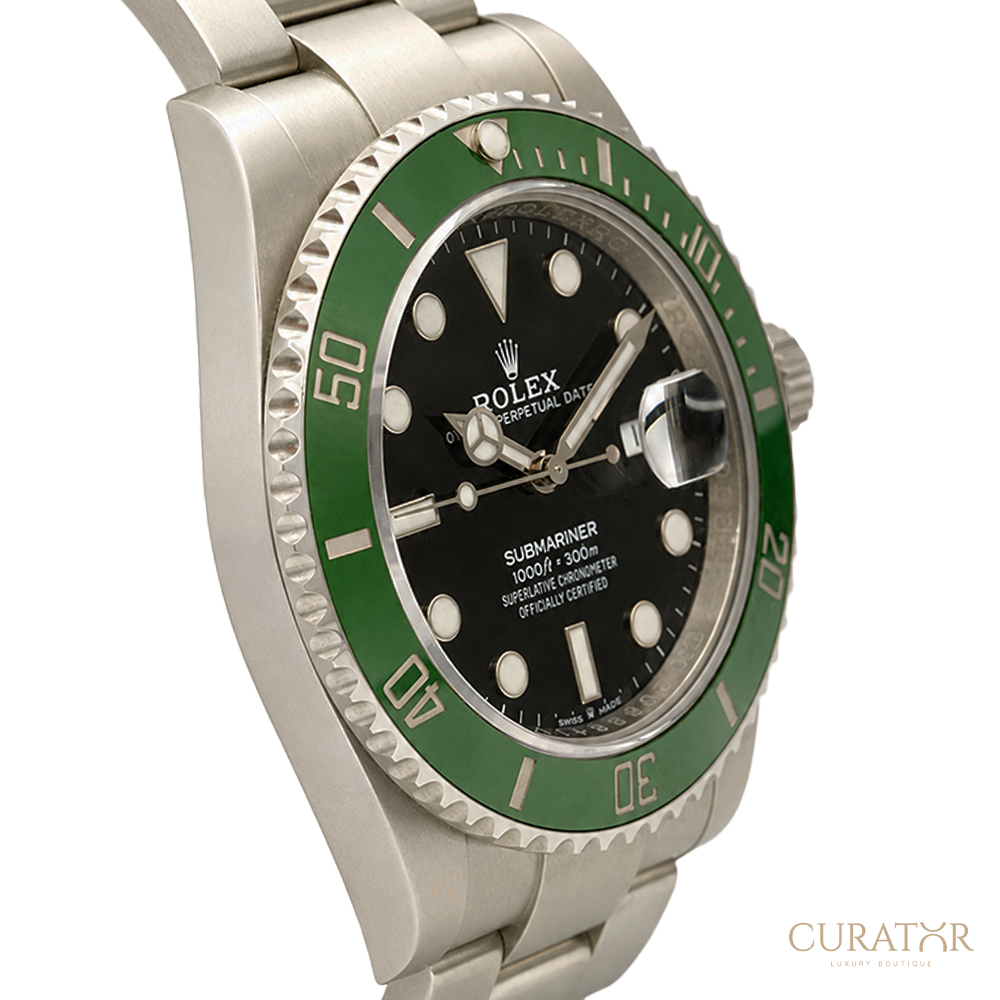 Rolex Submariner Date 41mm Oystersteel Green Cerachrom Bezel