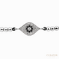 Anil Arjandas Jewels: 18K White Gold Evil Eye Macrame Cord Bracelet