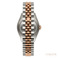 Rolex Lady-Datejust 28 Everose Rolesor White Mother-of-Pearl Diamond Dial