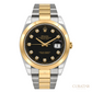 Rolex Datejust 41 Yellow Rolesor Black Diamond Dial Oyster Watch