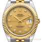 Rolex Datejust 41 Yellow Rolesor Champagne Diamond Dial