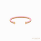 Anil Arjandas Jewels: 18K Yellow Gold Pink Rubber Protecting Rivière Rainbow Cuff