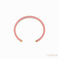 Anil Arjandas Jewels: 18K Yellow Gold Pink Rubber Protecting Rivière Rainbow Cuff