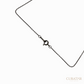 Anil Arjandas Jewels: Oxidized Sterling Silver Black Diamond Angel Wings Necklace