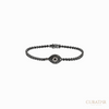 Anil Arjandas Jewels: 18K Black Gold "Pumped Eye" Tennis Bracelet with Black & White Diamonds