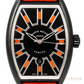 Franck Muller Cintrée Curvex CX Flash Black Titanium Orange Accent