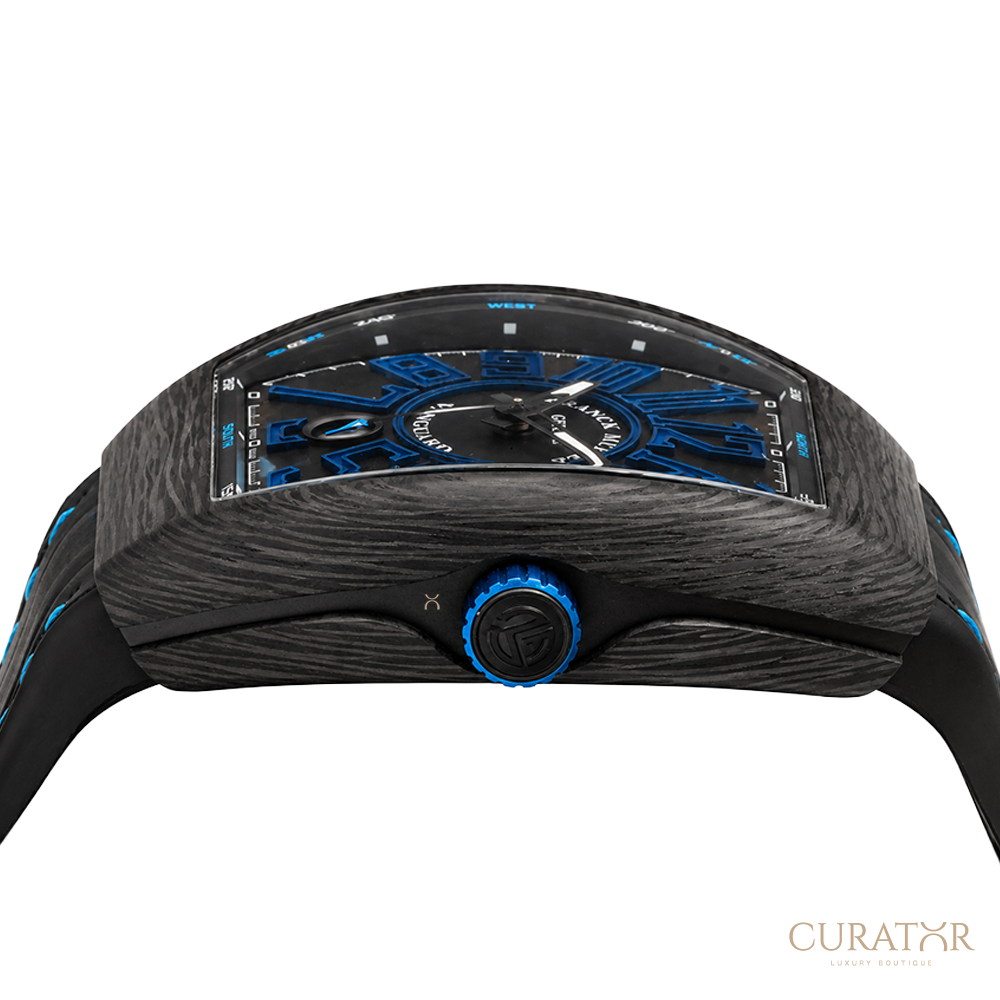 Franck Muller Vanguard Carbon Blue Vintage Noir