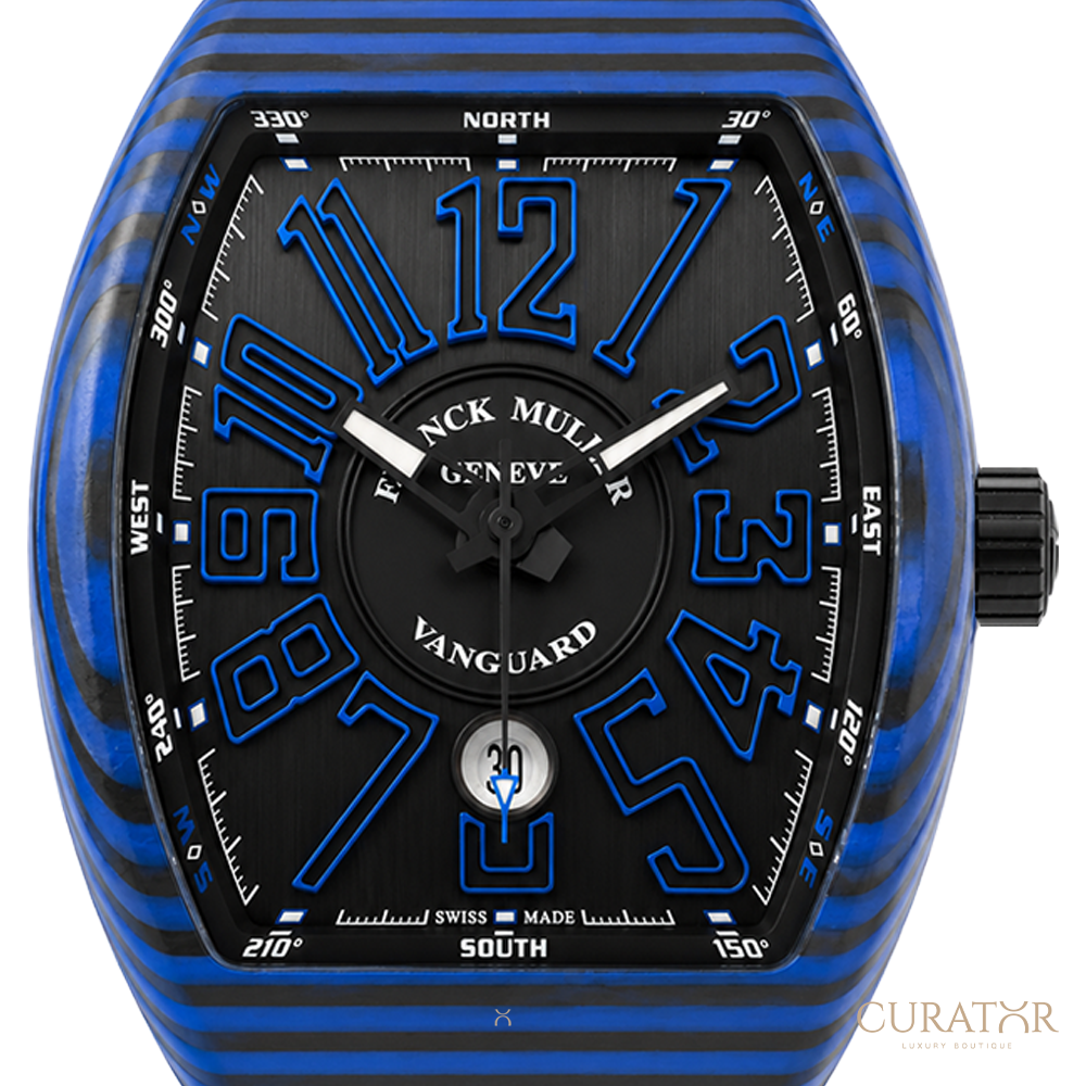 Franck Muller Vanguard Carbon Blue