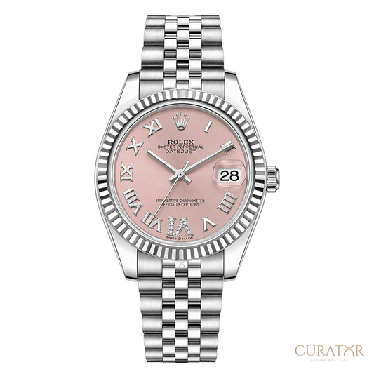 Rolex Datejust 31 Pink Roman Dial Jubilee