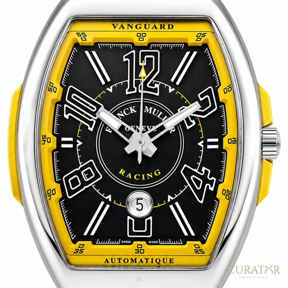Franck Muller Vanguard Racing Yellow Stainless Steel 45mm