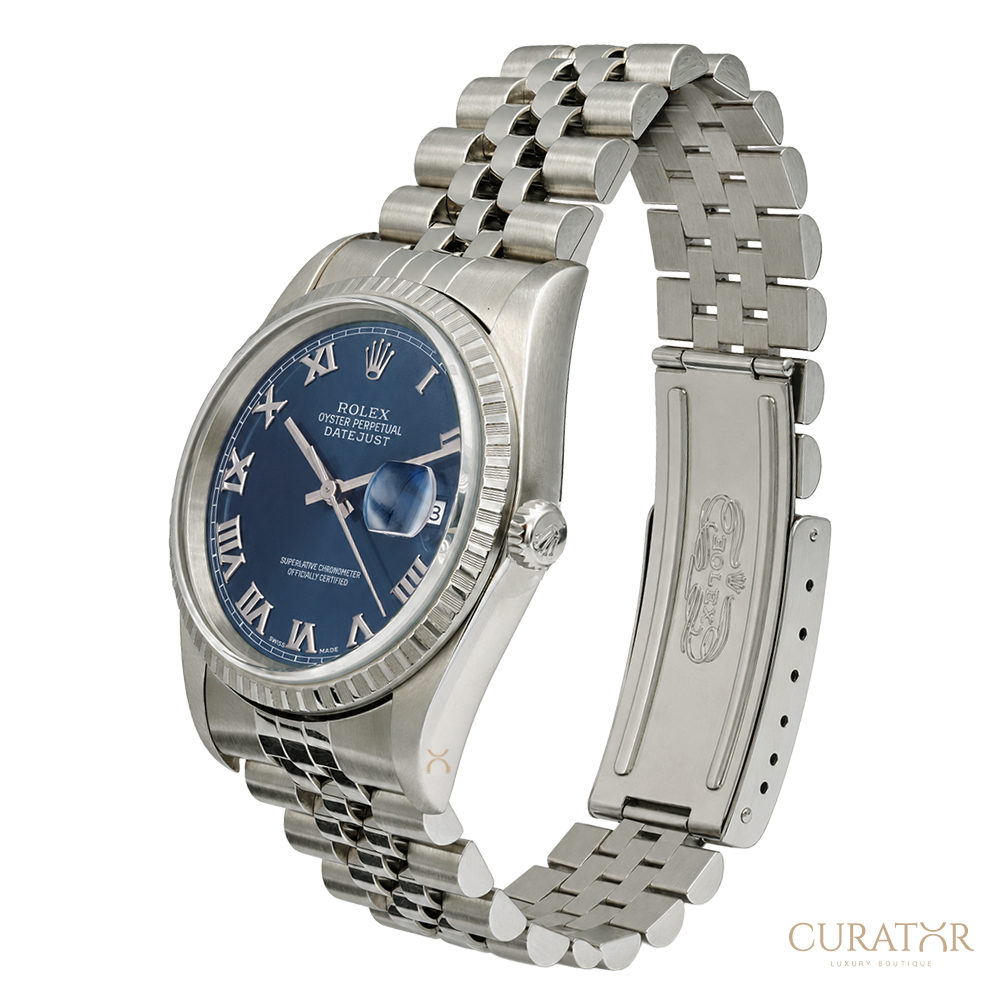 Rolex Datejust Steel Blue Roman Dial