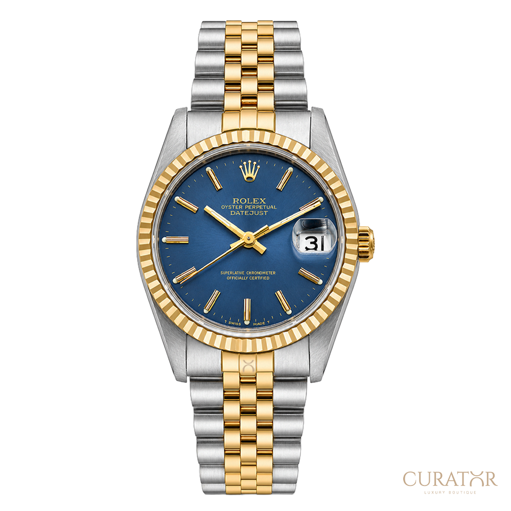 Rolex Lady Datejust Steel Gold Blue Dial