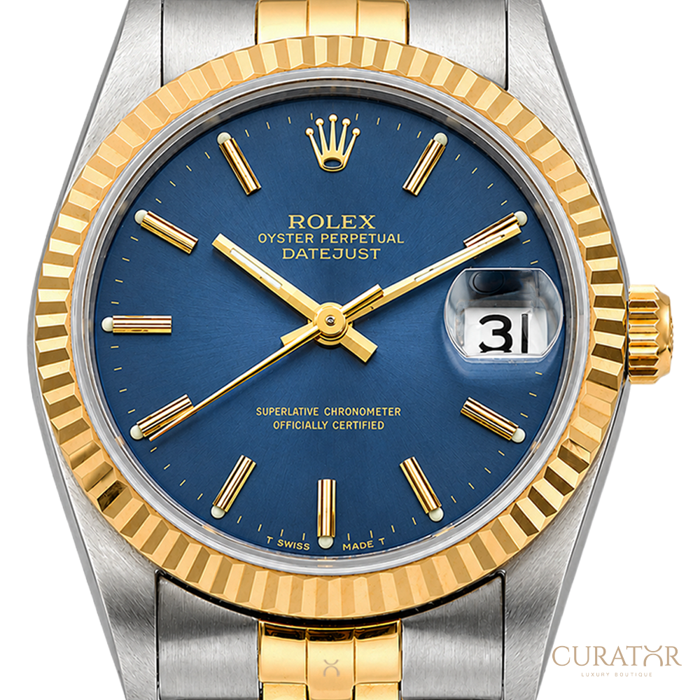 Rolex Lady Datejust Steel Gold Blue Dial