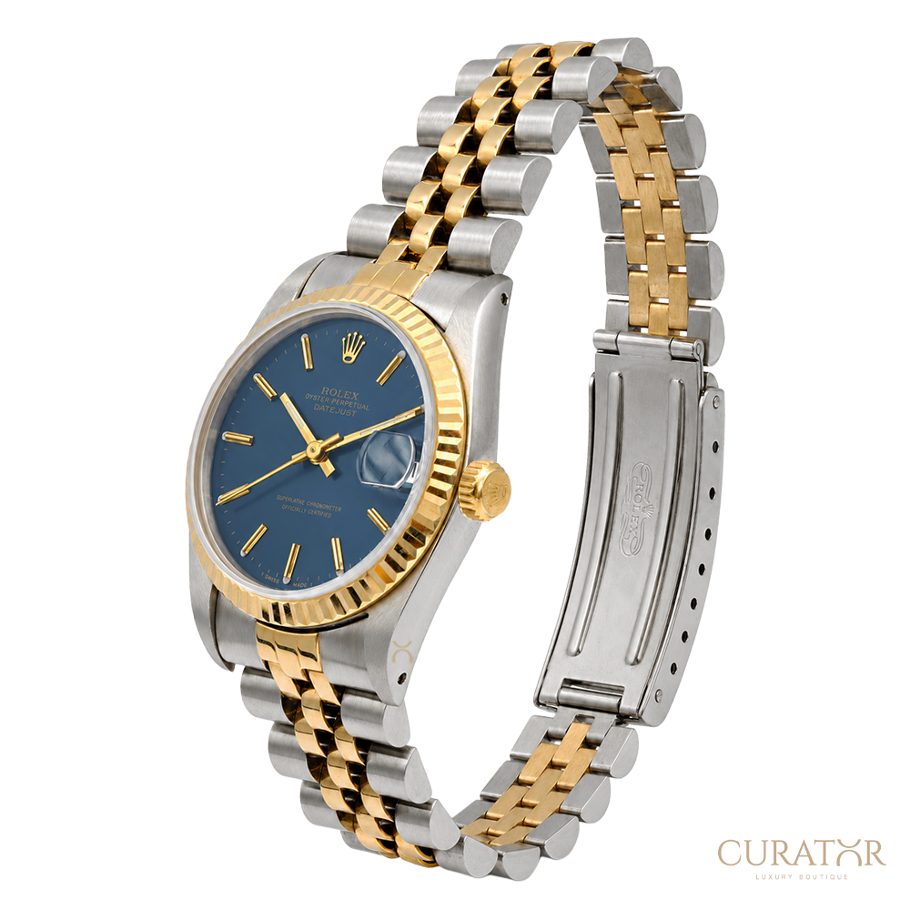 Rolex Lady Datejust Steel Gold Blue Dial