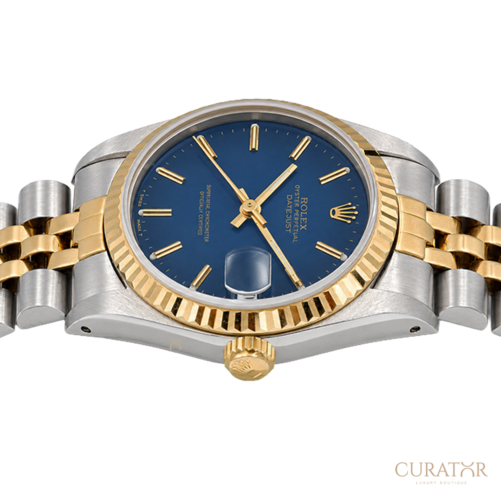 Rolex Lady Datejust Steel Gold Blue Dial