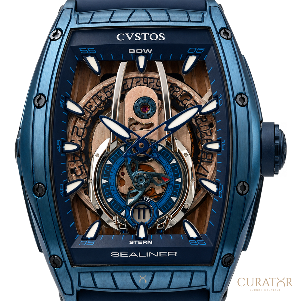 Cvstos Sealiner Tourbillon Blue Automatic Watch