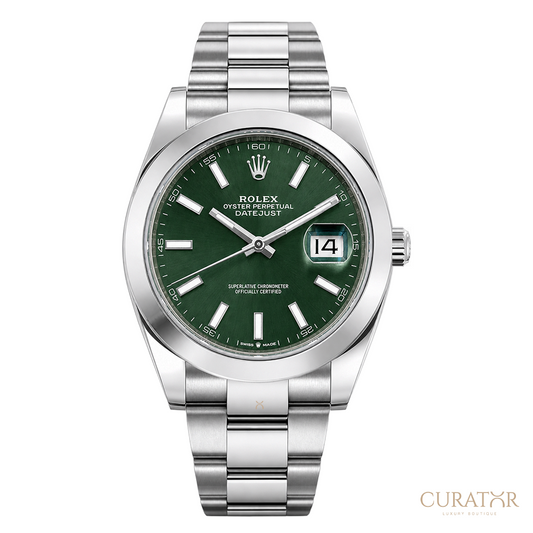 Rolex Datejust 41 Green Dial Oystersteel