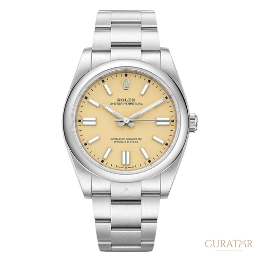 Rolex Oyster Perpetual 41 Champagne Dial Oystersteel