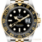 Rolex GMT-Master II Yellow Rolesor Black Grey Bezel Jubilee