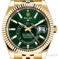 Rolex Sky-Dweller Yellow Gold Green Dial