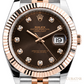 Rolex Datejust 41 Everose Rolesor Chocolate Diamond Dial