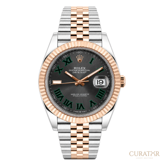 Rolex Datejust 41 Everose Rolesor Slate Roman Dial