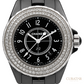 Chanel J12 Black Ceramic Diamond Bezel