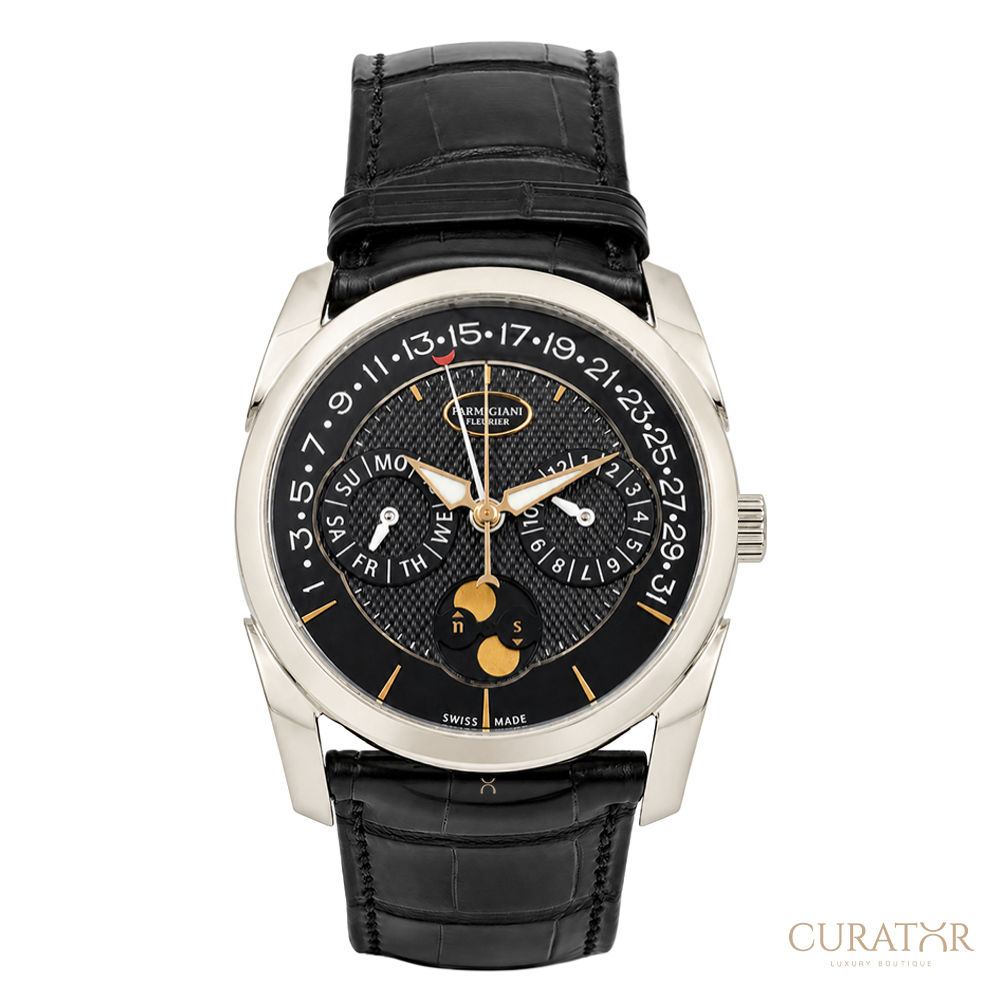 Parmigiani Fleurier Tonda Quator Annual Calendar 18K White Gold