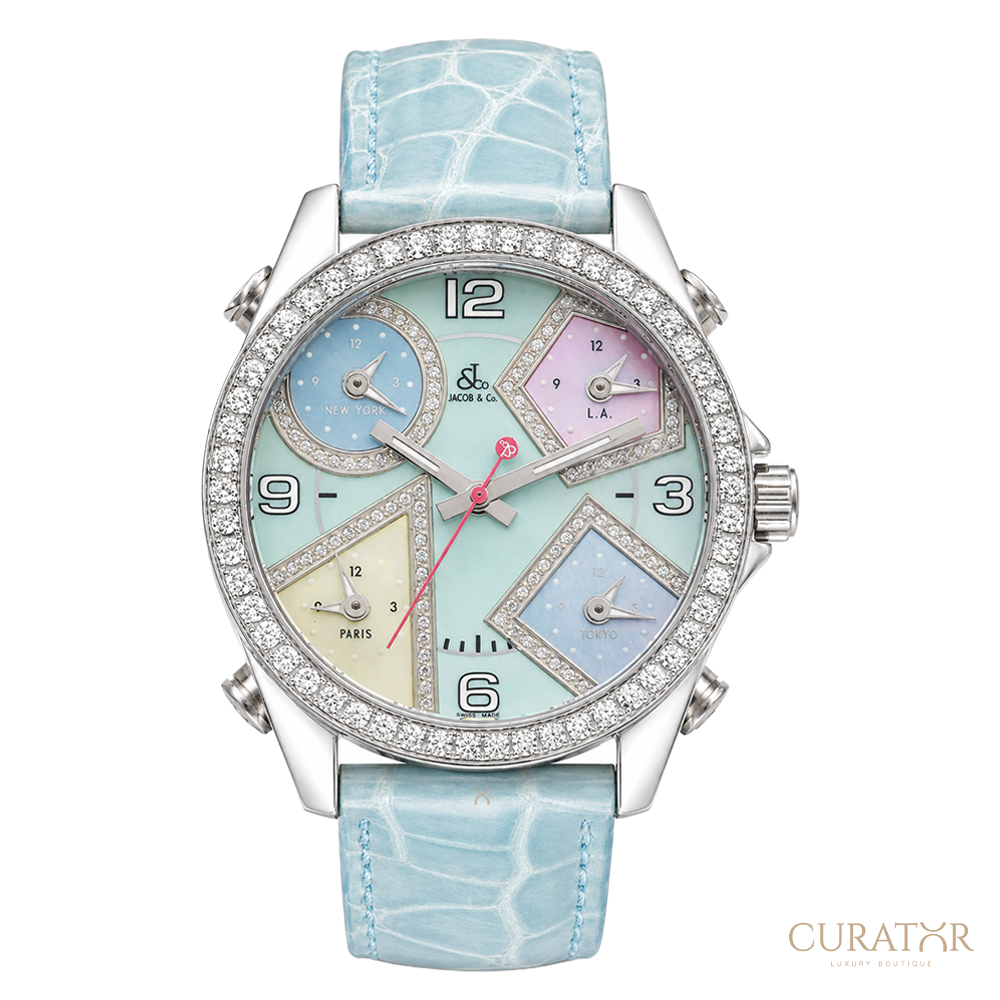 Jacob & Co. Five Time Zone Diamond Ladies Watch