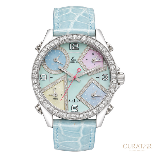 Jacob & Co. Five Time Zone Diamond Ladies Watch