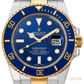 Rolex Submariner Date Yellow Rolesor "Bluesy"