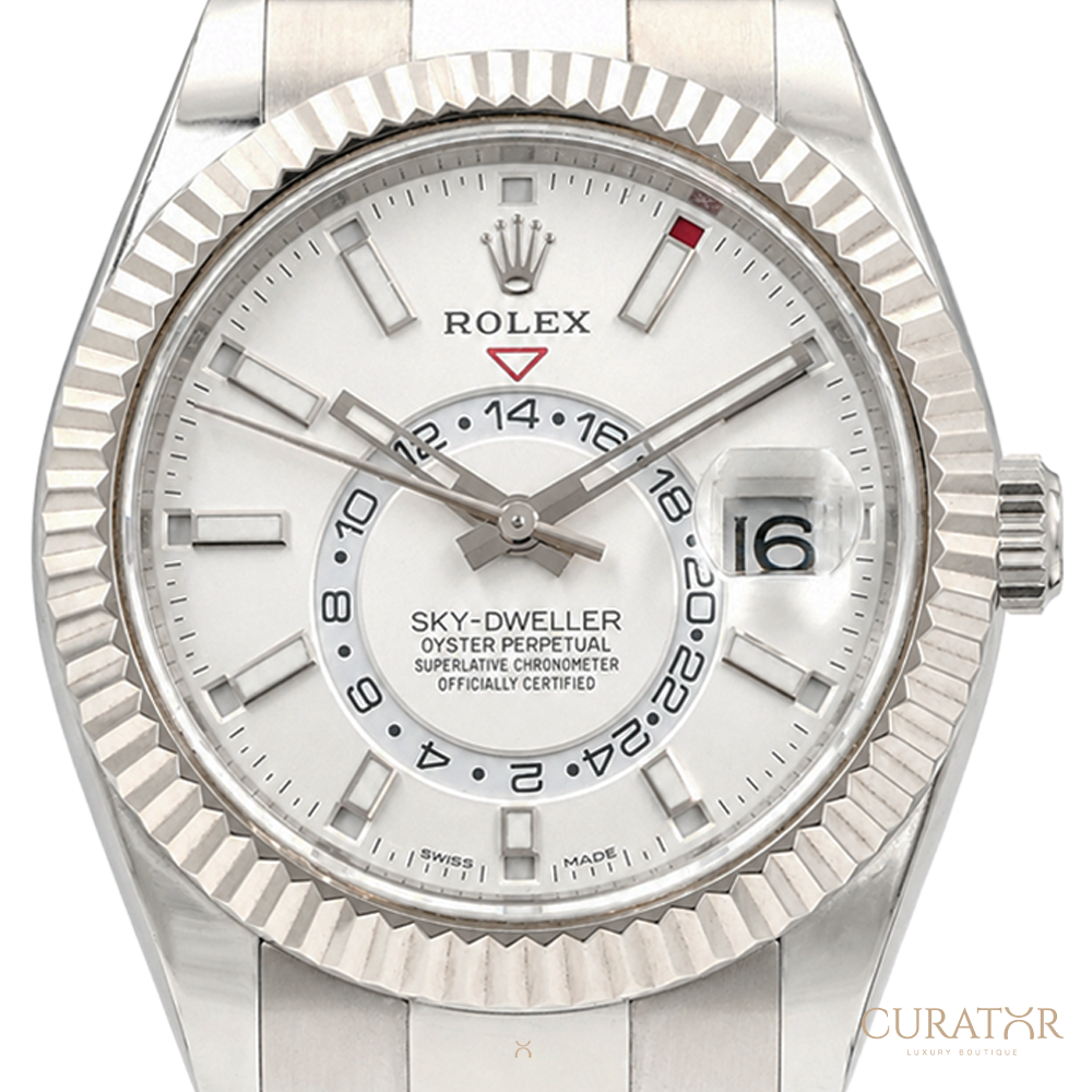 Rolex Sky-Dweller Intense White Dial White Rolesor Oyster