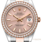 Rolex Lady-Datejust 28 Sundust Dial Diamond Bezel Everose Rolesor